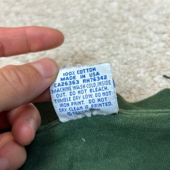 Vintage 90s Salem Sportswear Blank Faded Shirt Single Stitch Men's Medium - Picture 7 of 12